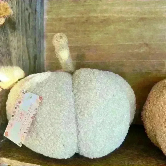 NEW Teddy Bear Fuzzy Pumpkin Fall Home Decor - So Soft and So Stinking Cute! - Picture 4 of 7